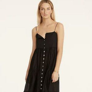 J Crew Cotton voile tiered maxi dress